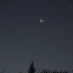 Merkur, Mond und Venus am 13. November 2020