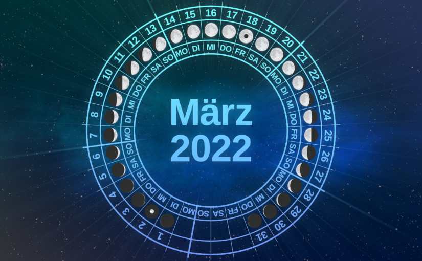 Mondphasen im März 2022