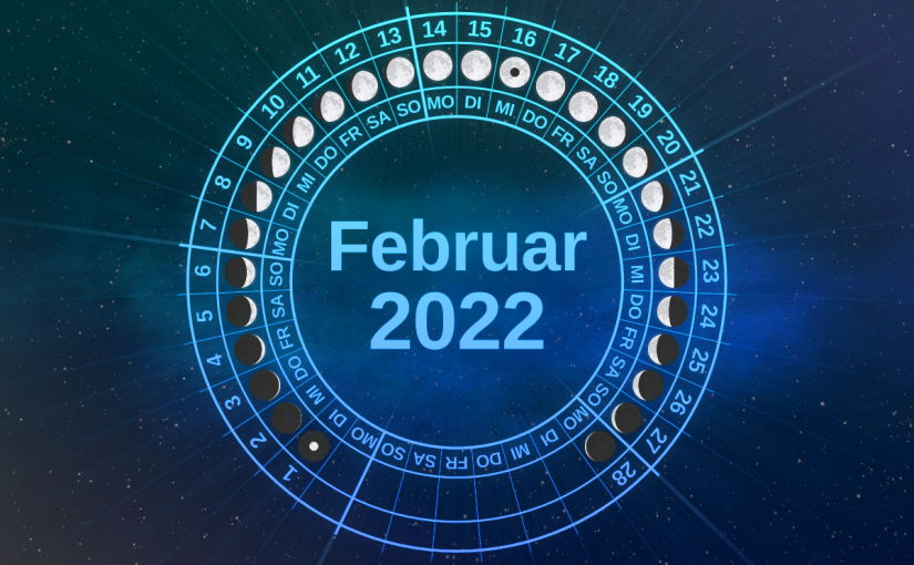 Mondphasen im Februar 2022