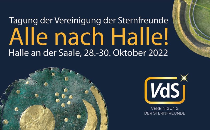 Poster der VdS-Tagung unter dem Motto "Alle nach Halle"